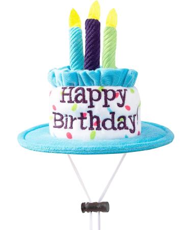 Ushang Pet Birthday Party Set - Blue Cat Happy Birthday Hat with Candles & Bandana Scarfs | Cat Birthday Supplies & Decorations - Buy Online on GoSupps.com