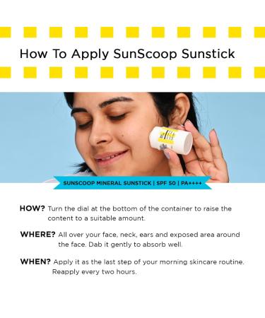 Buy Mineral Sunstick SPF 50 | Safe for Kids 3+ | Photostable No White Cast All Skin Types | Non-Comedogenic | 18g - Buy Online on GoSupps.com