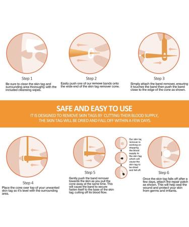 2-in-1 Skin Tag Remover Kit Safe & Painless Removal for Small to Large Tags on All Body Parts - Buy Online on GoSupps.com