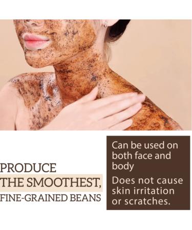 Milaganics 100% Natural Robusta Coffee Face and Body Scrub with Brown Sugar - Exfoliating for Women - 10oz - Buy Online on GoSupps.com