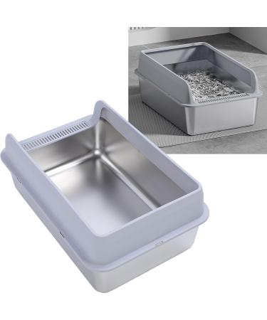 Stainless Steel Cat Litter Box with Lid Odor Control High Sides Metal Litter Box Anti Urine Leakage & Easy Cleaning & Non Sticky Large Litter Pan for Big & Multiple Cats (S #1 S 1600ML - Buy Online on GoSupps.com