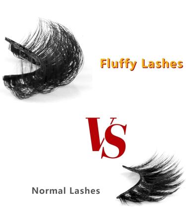 BSLVWG False Eyelashes 7 Pairs Professional Reusable 8D Mink Lashes Natural Waterproof Thick Fluffy Fake Eyelashes Faux Mink Eyelashes Natural Look Russian Strip Lashes (7007) - Buy Online on GoSupps.com