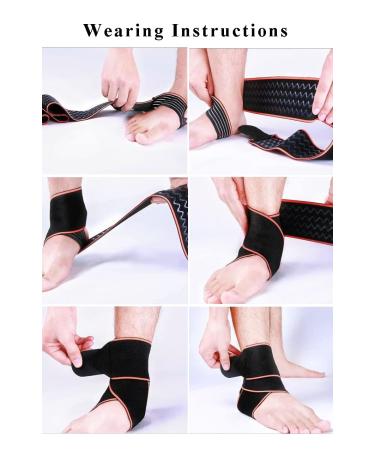Adjustable Ankle Support Brace - Breathable Nylon Super Elastic & Comfortable - One Size Fits All - Ideal for Sports (Green - Buy Online on GoSupps.com