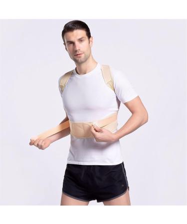 Lower Back Support Belt for Pain Relief | Unisex Lumbar Support Under Clothing | Posture Correction | Comfortable Beige - Buy Online on GoSupps.com