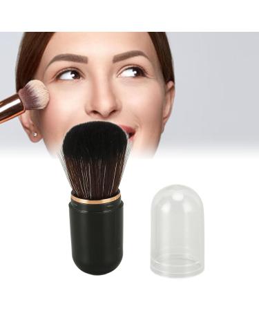 Retractable Makeup Brushes Soft Dense Bristle Versatile Lightweight Compact Portable Mini Blush Brush with Cover for Travel (Black) - Buy Online on GoSupps.com
