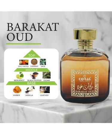 AARVVINTA CRAFT Barakat Oud Eau De Parfum 100ML Long Lasting Spray Aromatic Amber & Musk Blend - Buy Online on GoSupps.com