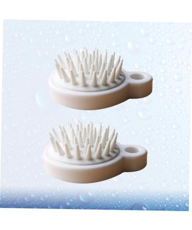 Frcolor 4-Piece Hair Washing Shampoo Brush Set | Pink Scalp Massager & Banana Hair Clips | Effective Cleaning Scrubber for Healthy Hair Care - Buy Online on GoSupps.com