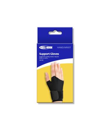 Support Gloves for Hand & Wrists (1 Pair) Black S