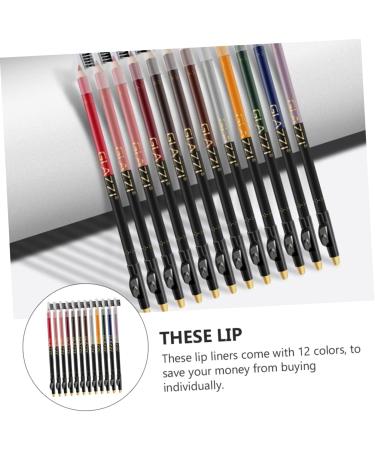 Healeved 24 Pcs Lip Liner Eyeliner Eye Makeup Pen Brow Pencil Eyebrow Makeup Delineador De Duracion Powder 1 count (Pack of 1) Assorted Colorx2pcs - Buy Online on GoSupps.com
