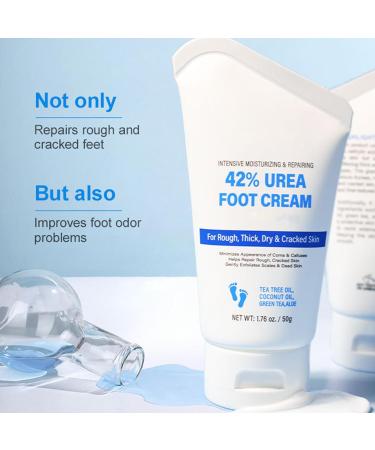 42% Urea Foot Cream 2% Acids Foot Cream For Cracked Heels And Dry Skin Foot Moisturiser Foot Cream For Hard Skin Urea Cream Soften Cracked Heel Cream Heel Balm For Foot And Body Care - Buy Online on GoSupps.com