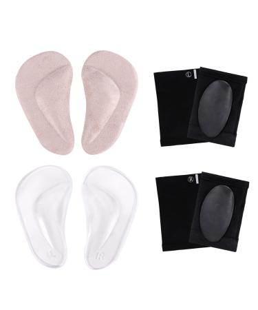 Plantar Fasciitis Arch Support Pads  Compression Arch Sleeves with Gel Pad Inside  Soft Gel Arch Support Shoe Insoles  Comfort Foot Pain Relief Cushions Set for Flat Feet High Arch Women Men