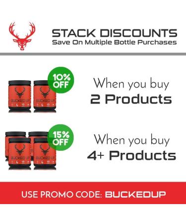 Bucked Up BCAA RACKED - L-Carnitine Acetyl L-Carnitine GBB - Post Workout Recovery - Lean Muscle - 30 Servings (Blood Raz) - Buy Online on GoSupps.com