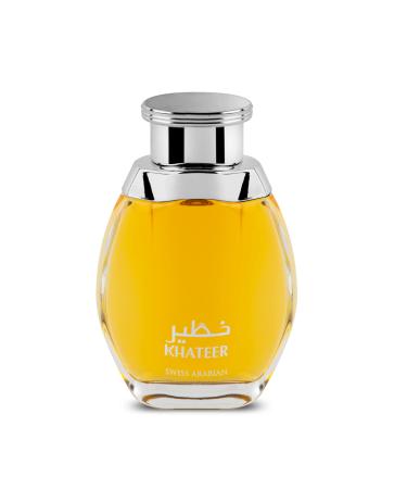 Swiss Arabian Khateer - Arabian Perfume for Men and Women - Long Lasting Perfume for Women and Men - Fresh Spicy Amber Fragrances - 3.4 oz