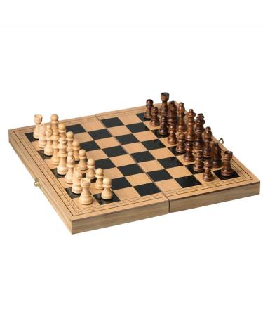 Wooden Magnetic Folding Travel Kids and Adults Board Game Set (Size : 4040cm) (40 * 40cm) 40*40cm