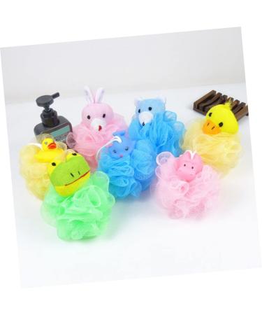 FRCOLOR 4pcs Bath Flower Sponges - Kids Loofah & Shower Puff for Fun Bathing & Cleaning - Buy Online on GoSupps.com