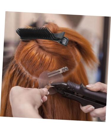 BIUDECO Hair Salon Clip Hair Styling Clip Hair Sectioning Clips Parting Comb Clips Hair Parting Tools Nonslip Hair Clips Hair Clips for Styling Hair Styling Clamps Sectioning Hair Clips 14.20X3.00X2.30CM Black - Buy Online on GoSupps.com