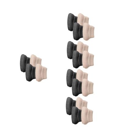 NOLITOY 20 Pairs Heel Sticker Half Size Pad Heel Cushion Pads Shoes Inserts for Women Kid Stickers Foot Accessories Sportster Accessories Foam Padding Children's Shoes Soft Imitation Suede