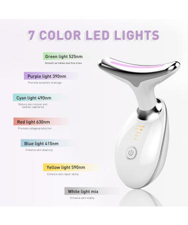 Shop Neck & Face Massager - 7-Color LED Multifunctional Facial Sculpting Tool for Radiant Skin - Buy Online on GoSupps.com