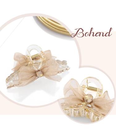 Buy Bohend Large Rhinestone Hair Claw Bow Clip - Stylish & Strong Hair Accessories for Women & Girls | International Shipping Available - Buy Online on GoSupps.com