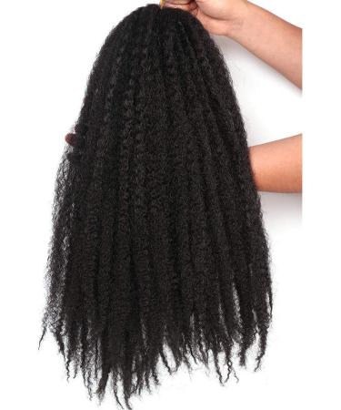 Buy 45.7 cm Marley Twist Braid Hair for Butterfly Locks | Afro Twist Extensions in #1B Natural Black - Buy Online on GoSupps.com