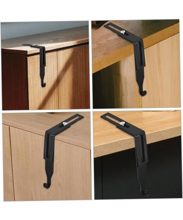 ABOOFAN 2pcs Metal Cabinet Hooks Heavy Duty Clothes Hanger Towel Hooks Metal Hook Wall Hanging Household 8.00X7.00X1.20CM Black - Buy Online on GoSupps.com