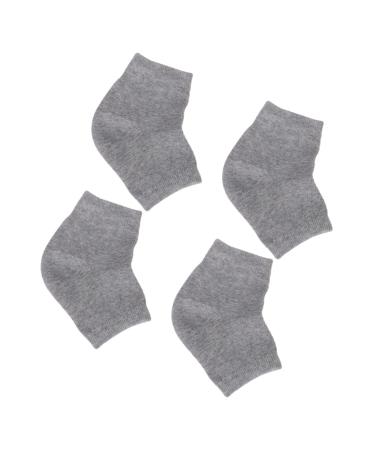 Housoutil 2 Pairs Feet Repair Rough Calluses Heel Sleeves Gel Foot Socks Men Socks Toeless Spa Socks Foot Moisturizer Socks Anti Crack Heel Socks Men and Women Anti-Crack Pink Casual Socks Size 1