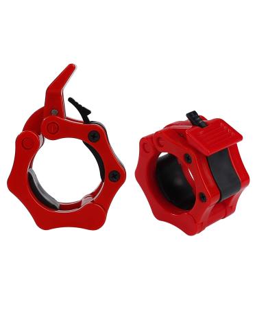 Qimei-Shop dumbbell closures Quick locks Lat weight clamps slip-resistant barbell collars for 50mm Olympic bar weightlifting fitness training