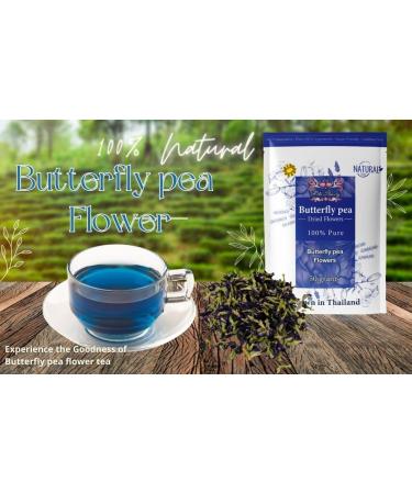 Hida Beauty Butterfly pea Flowers 50g Floral Flora for Gift Premium Clitoria Ternatea Dried whole flowers Wonderful Beautiful Color Tea - Buy Online on GoSupps.com