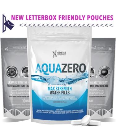 Aqua Zero Water Support Detox Colon Cleanse Weight Management Bloating Relief x 60 Tablets - Buy Online on GoSupps.com