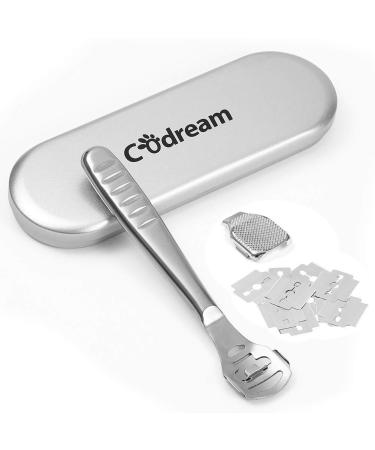 Codream Pedicure Callus Shaver Foot File Care Hard Skin Remover Callus Shaver Sets with Case, Foot File Heads & 10 Replacement Blade