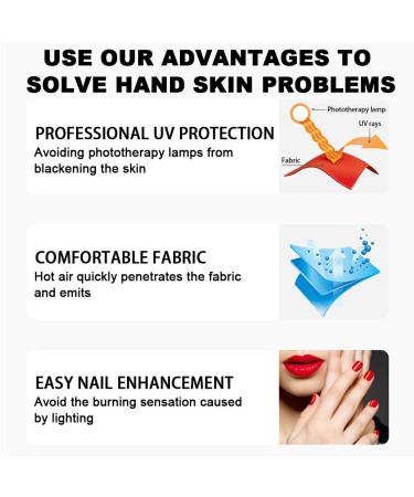 1 Pair UV Gloves for Gel Nails Professional Manicure Gloves UPF 50+ UV Protection Gloves for Gel Nail Lamp UV Anti-Tanning Anti-Radiation Anti Lamp Manicurist Special Gloves (Grey) Gris - Buy Online on GoSupps.com
