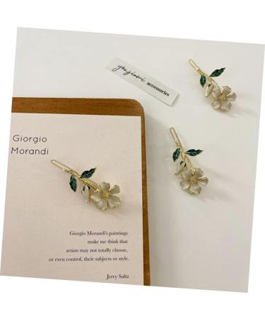 Beaupretty hairpin Vintage Hair Bobby snap barrettes Fashion Hair Accessories kids barrettes for hair infant hair clips Hair Side Clamps the flowers white alloy side clip the - Buy Online on GoSupps.com