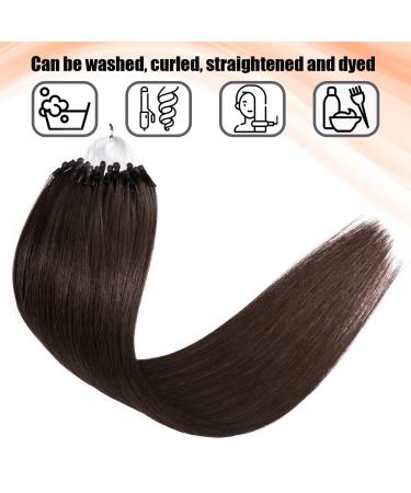 Buy Micro Loop Hair Extensions - Halo Human Hair 0.5g/50g Pack Silky Smooth Pre-Bound 18 Inch #2 - International Shipping Available - Buy Online on GoSupps.com