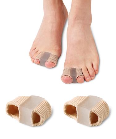 Bunion Toe Separators for Overlapping Toes Women Men, Gel Toe Spacers Bunion Corrector with 2 Loops for feet (2PC)