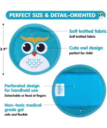 Buy Hilph K hlpads Kinder - 3 Pieces Cooling Pillow for Kids | Gel Coolpack for Toothache & Wisdom Teeth Relief | Cold Warm Compress by Three OWLS - Buy Online on GoSupps.com