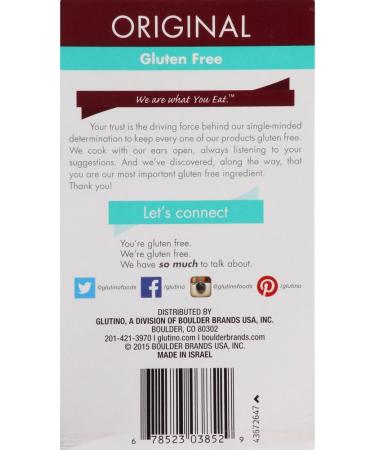 Glutino Table Crackers, 7 oz - Pack of 6 | Gluten-Free Crunchy Snacks - Buy Online on GoSupps.com