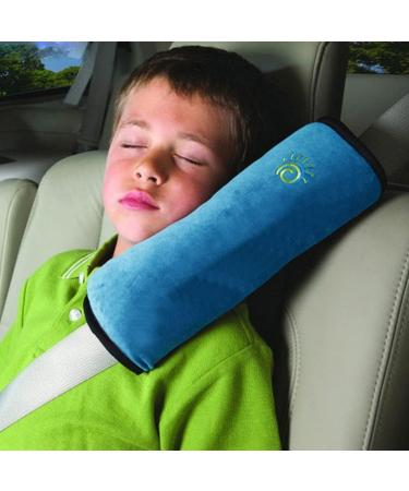 Crazy Bean Kids Seat Belt Pads Set - Comfortable Harness Covers for Children - Travel Shoulder Strap Cushion in Blue, Pink, Grey, Yellow - Buy Online on GoSupps.com