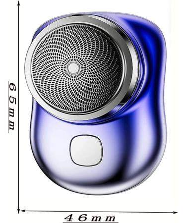 Portable Electric Razor for Men - Wet/Dry Mini Shaver, USB Rechargeable, Blue - Perfect for Home, Car, Travel - Buy Online on GoSupps.com