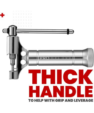 PRO BIKE TOOL Universal Chain Tool with Spare Pushing Pin - 8-12 Speed Chains Splitter - Silver - Buy Online on GoSupps.com