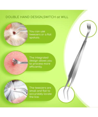 Nobleza - 5 Pcs Tick Remover Tools for Dog Painlessly Set of 3 Tick Hook and 2 Tick Tweezers for Cat and Horse - Buy Online on GoSupps.com