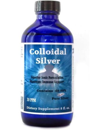 Superior Colloidal Silver 30PPM - 8 fl oz Ionic Solution | 99.99% Pure Silver | International Shipping - Buy Online on GoSupps.com