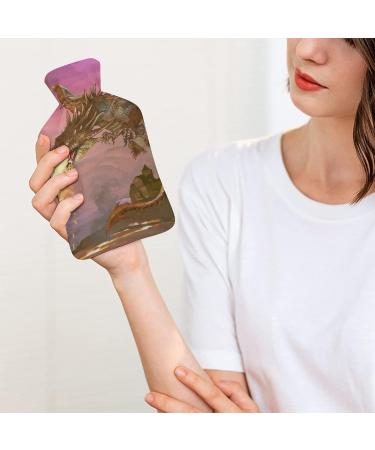 Dragon Hot Water Bottle with Plush Cover - Hand Warmer for Adults & Children | 26.5x15.3cm - International Shipping Available - Buy Online on GoSupps.com