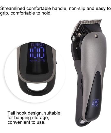 Beard Trimmer for Men Adjustable Hair Clipper Trimmer Cutter Oil Hair Round Head USB Charging Limiting Comb Tail Hook Easy to Grip Convenient to Use - Buy Online on GoSupps.com