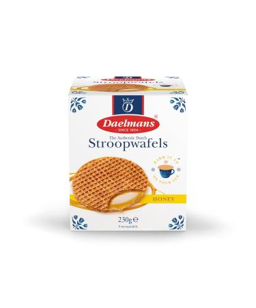 Daelmans Honey Stroopwafels - One cube box with 8 Honey Stroopwafels 1