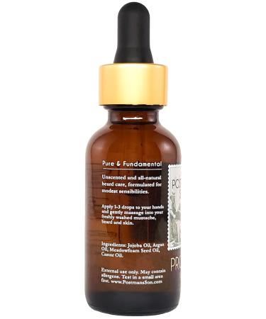 Buy The Postman's Son PROHIBITIONIST Unscented Beard Oil - 1 fl oz | Best Organic Beard Care for Men - International Shipping Available - Buy Online on GoSupps.com