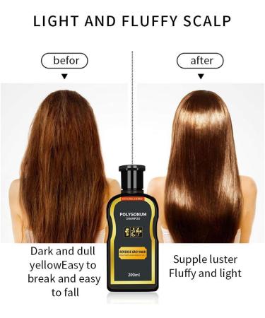  None Brand Natural Darkening Shampoo for Reverse Gray & White Hair Volumizing & Moisturizing Nourish Organic Hair Darkening Shampoo Bar for All Hair Types (200ML) - Buy Online on GoSupps.com
