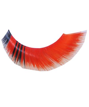 Eulenspiegel 000243 - Artificial eyelashes red/black 1 ml special eyelash glue instructions for carnival theme party