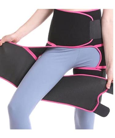 Shop Hip Groin Support for Men & Women | Thigh Compression Sleeve & Injury Strap for Hip Pain Relief - Pink XL - Buy Online on GoSupps.com