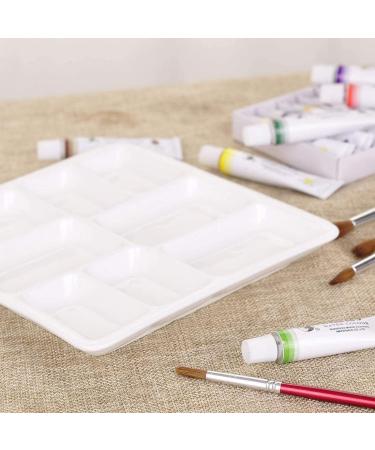 8-Well Porcelain Artist Paint Palette - Mixing Tray for Watercolor, Gouache, Acrylic, Oil Painting - 8 Inch - Buy Online on GoSupps.com