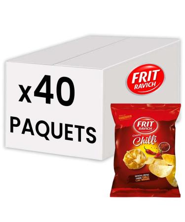 Frit Ravich Chips Chili Piment es 38g Lot de 40 Sachets